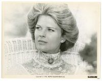 2s161 CANDICE BERGEN 8x10 still '75 close up in great lace dress from The Wind and the Lion!