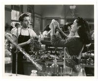 2s219 CYNTHIA 8x10 still '47 Elizabeth Taylor & Scotty Beckett working in chemistry lab at school!