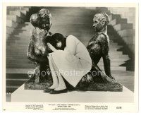 2s228 DAVID & LISA 8x10 still '63 c/u Janet Margolin on statue, Frank Perry mental hospital drama!