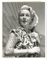 2s243 DIANE deluxe 8x10 key book still '56 sexy Lana Turner close up with racket on tennis court!