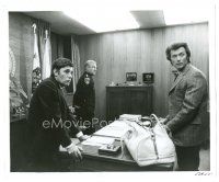 2s246 DIRTY HARRY 8x10 still '71 Clint Eastwood in office with Harry Guardino & Chief John Larch!