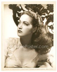 2s256 DOROTHY LAMOUR 8x10 still '45 head & shoulders close up in sexy low-cut dress!