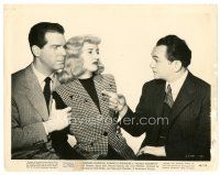 2s258 DOUBLE INDEMNITY 8x10 still '44 Edward G. Robinson, Barbara Stanwyck, Fred MacMurray!