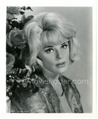 2s283 ELKE SOMMER 8x10 still '60s close up of the sexy actress leaning against roses!