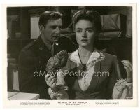 2s297 FAITHFUL IN MY FASHION 8x10 still '46 Tom Drake in uniform stares at pretty Donna Reed!