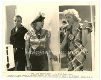 2s319 FOLLOW THE FLEET 8x10 still '36 pretty Lucille Ball encounters Ginger Rogers & Fred Astaire!