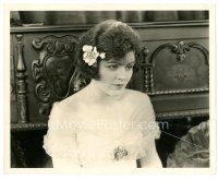 2s320 FOOLISH VIRGINS 8x10 still '24 close up of pretty Elaine Hammerstein with flower in hair!