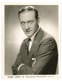 2s337 FREE LOVE 8x10 still '30 great close portrait of Conrad Nagel with his arms crossed!