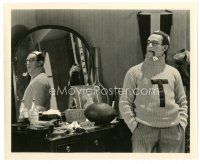 2s338 FRESHMAN 8x10 still '25 wacky portrait of Harold Lloyd by mirror & football smoking pipe!