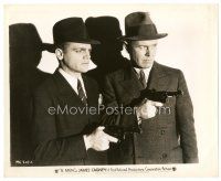2s365 G-MEN 8x10 still '35 great close up of James Cagney & Regis Toomey both pointing guns!