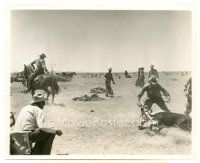 2s354 GIANT candid 8x10 still '56 George Stevens watches Rock Hudson rope a maverick by McCarty!