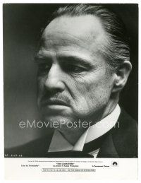 2s371 GODFATHER 7.5x10 still '72 best close up of Marlon Brando in Francis Ford Coppola classic!
