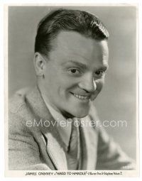 2s388 HARD TO HANDLE 7.5x9.75 still '33 great head & shoulders smiling portrait of James Cagney!