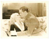 2s395 HELL'S ANGELS 8x10 still '30 c/u of Ben Lyon about to kiss sexy Jean Harlow, Howard Hughes