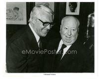 2s073 ALFRED HITCHCOCK/CARY GRANT 8x10 still '70s the great actor & director late in their careers