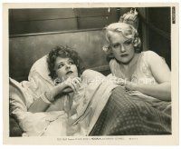 2s416 HOOPLA 8x10 still '33 close up of sexy Clara Bow in bed with Minna Gombell!