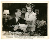 2s421 HOUR BEFORE THE DAWN 8x10 still '44 Franchot Tone shows paper to Nazi spy Veronica Lake!