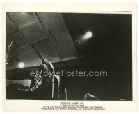 2s470 JAZZ ON A SUMMER'S DAY 8x10 still '59 Louis Armstrong performing on stage holding trumpet!