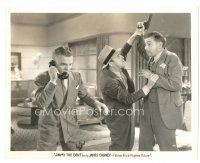 2s473 JIMMY THE GENT 8x10 still '34 c/u of James Cagney on phone as Jenkins & Hohl fight for gun!
