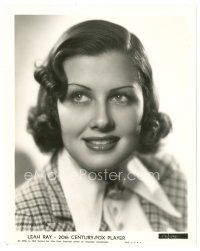 2s523 LEAH RAY 8x10 still '36 head & shoulders portrait of the pretty 20th Century-Fox actress!