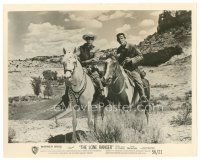 2s552 LONE RANGER 8x10 still '56 close up of Clayton Moore & Jay Silverheels on their horses!