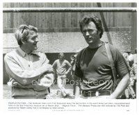 2s574 MAGNUM FORCE candid 7.75x9.5 still '73 Clint Eastwood chatting on the set with Hal Holbook!