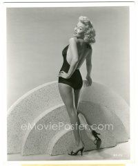 2s587 MARI BLANCHARD TV 8x10 still '50s full-length sexy portrait in skimpy outfit by Bert Six!