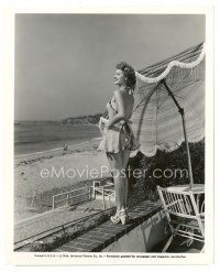 2s600 MARTHA O'DRISCOLL 8x10 still '46 in sexy swimsuit taking a weekend off at the beach!