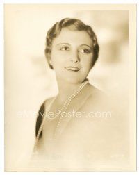 2s601 MARY DORAN 8x10 still '30s great head & shoulders smiling portrait with pearl necklace!