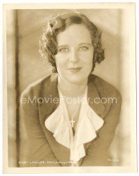 2s602 MARY LAWLOR 8x10 still '30 waist-high seated portrait of the pretty actress with cross!