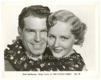 2s608 MEN WITHOUT NAMES TV 8x10 still R60s romantic close up of Fred MacMurray & Madge Evans!