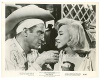 2s617 MISFITS 8x10 still '61 close up of sexy Marilyn Monroe & bandaged Montgomery Clift!