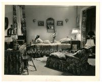 2s622 MORE THE MERRIER 8x10 still '43 great image of Jean Arthur deep in thought on her bed!