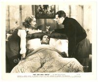 2s623 MR. & MRS. SMITH 8x10 still '41 Carole Lombard & Gene Raymond over Robert Montgomery in bed!