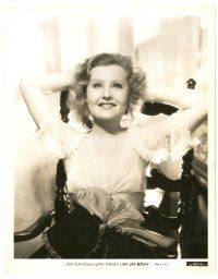 2s634 MY LIPS BETRAY 8x10 still '33 seated c/u of pretty Lillian Harvey with hands behind her head