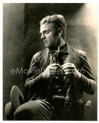 2s660 OKLAHOMA KID 7.25x9.25 still '39 wonderful close up of cowboy James Cagney by Hurrell!