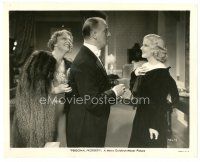 2s683 PERSONAL PROPERTY 8x10 still '37 sexy Jean Harlow smiles at Lord Lionel Braham!