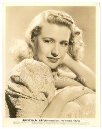 2s700 PRISCILLA LANE 8x10 still '30s head & shoulders portrait of the pretty blonde star!