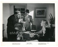 2s713 RACE STREET 8x10 still '48 George Raft & William Bendix with Marilyn Maxwell at desk!