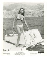 2s718 RAQUEL WELCH 8x10 still '67 full-length in super sexy bikini on boat from Fathom!