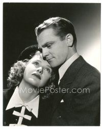2s737 ROARING TWENTIES 7.5x9.5 still '39 romantic c/u of James Cagney & Priscilla Lane by Hurrell!