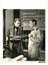 2s755 RULERS OF THE SEA candid 8x11 key book still '39 director Lloyd shows prop ship to Fairbanks!