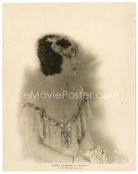 2s777 SECRETS 8x10 still '24 close up of beautiful Norma Talmadge in low-cut dress with bouquet!