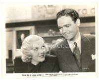 2s802 SING ME A LOVE SONG 8x10 still '37 c/u of James Melton smiling at pretty Patricia Ellis!