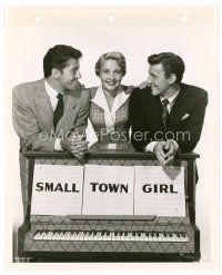 2s803 SMALL TOWN GIRL 8x10 key book still '53 Jane Powell, Farley Granger & Bobby Van over piano!
