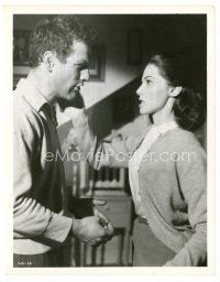2s807 SOMEBODY UP THERE LIKES ME 8x10 still '56 boxer Paul Newman slapped by angry Pier Angeli!
