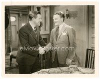 2s811 SOMETHING TO SING ABOUT candid 8x10 still '37 James Cagney visited by Stuart Erwin on the set