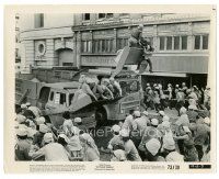 2s816 SOYLENT GREEN 8x10 still '73 wild image of people trying to escape riot control on street!