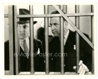 2s821 ST. LOUIS KID 8x10 still '34 c/u of James Cagney behind bars with policeman Cliff Saum!