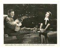 2s849 THAT GIRL FROM PARIS 8x10 still '36 Jack Oakie serenades pretty Lily Pons with his guitar!